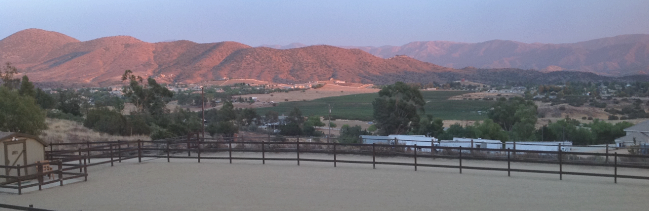 Ranch panorama in Agua Dulce, CA